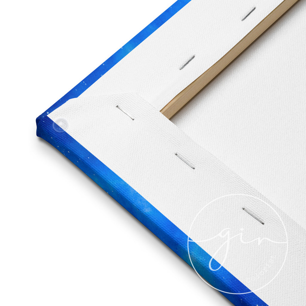 "Nuestro Universo Comenzó Aquí" Galaxy Canvas - Watercolor Space Art