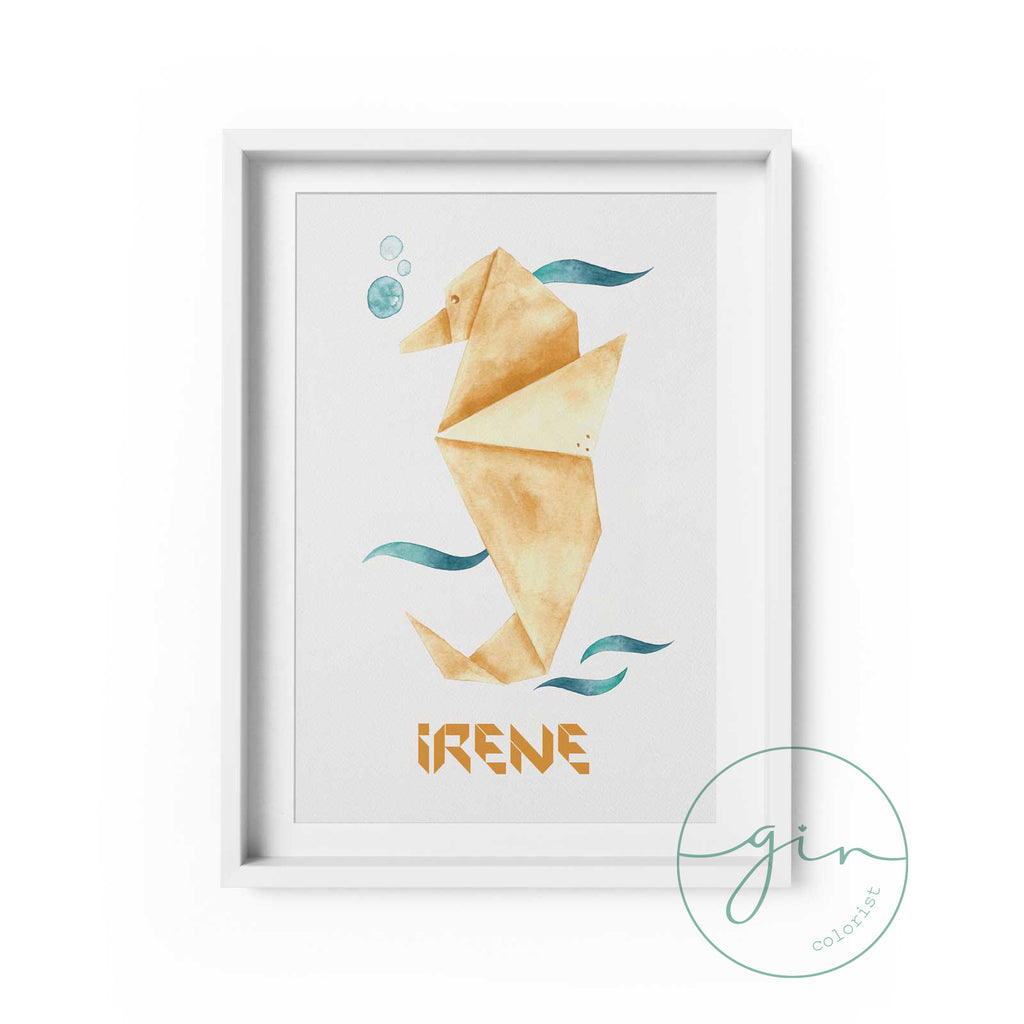 Lámina Caballito Origami