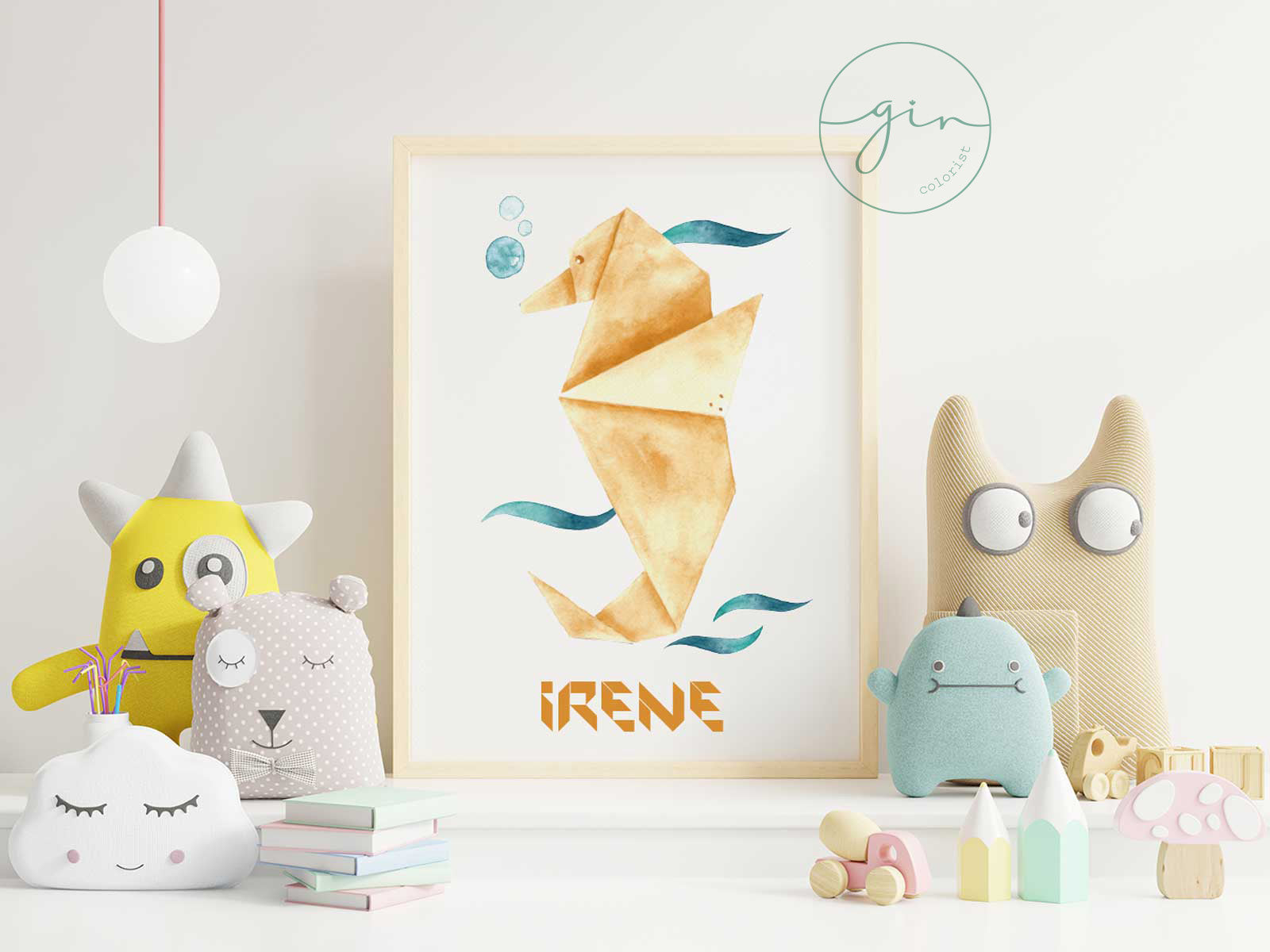 Lámina Caballito Origami