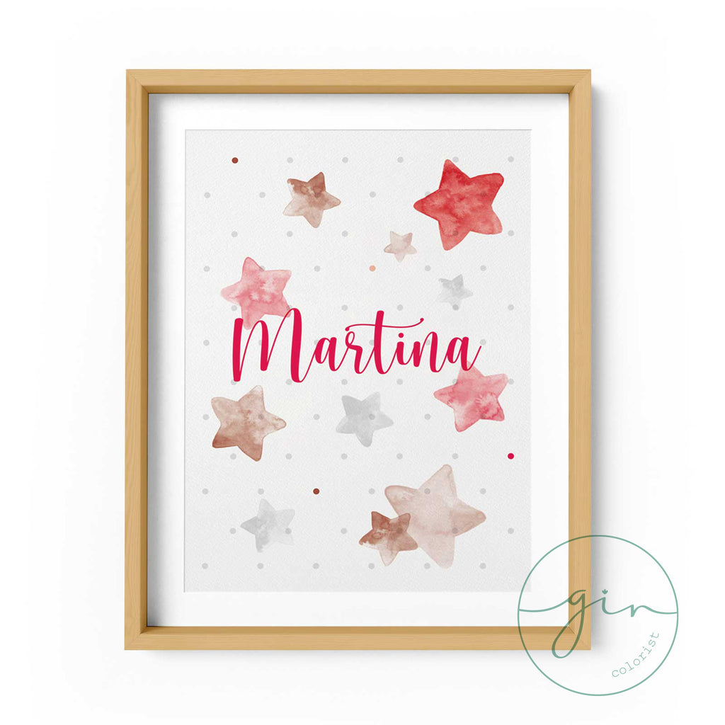 Set of 3 Personalized Watercolor Prints: Little Red Riding Hood & Wolf