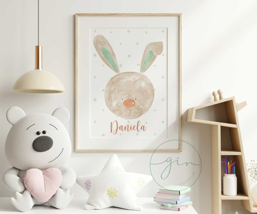 Lámina Conejito - Verde