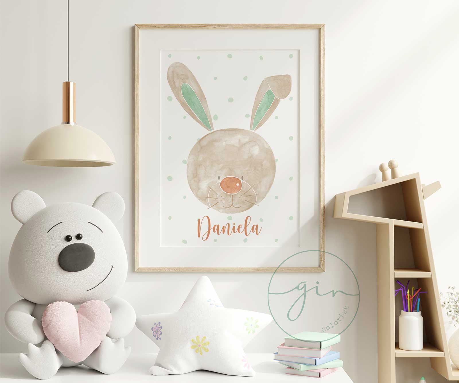 Lámina Conejito - Verde