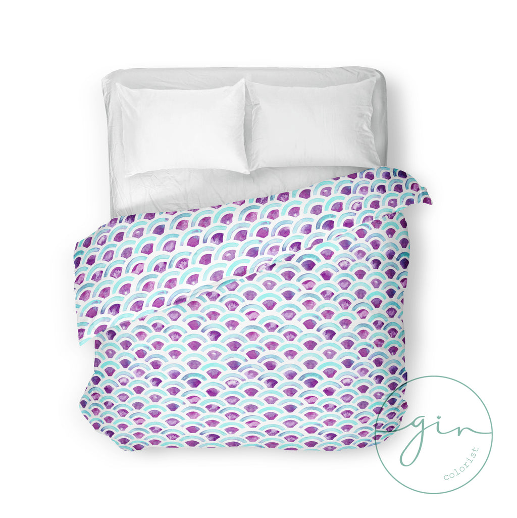 Lilac Rainbow Duvet Cover