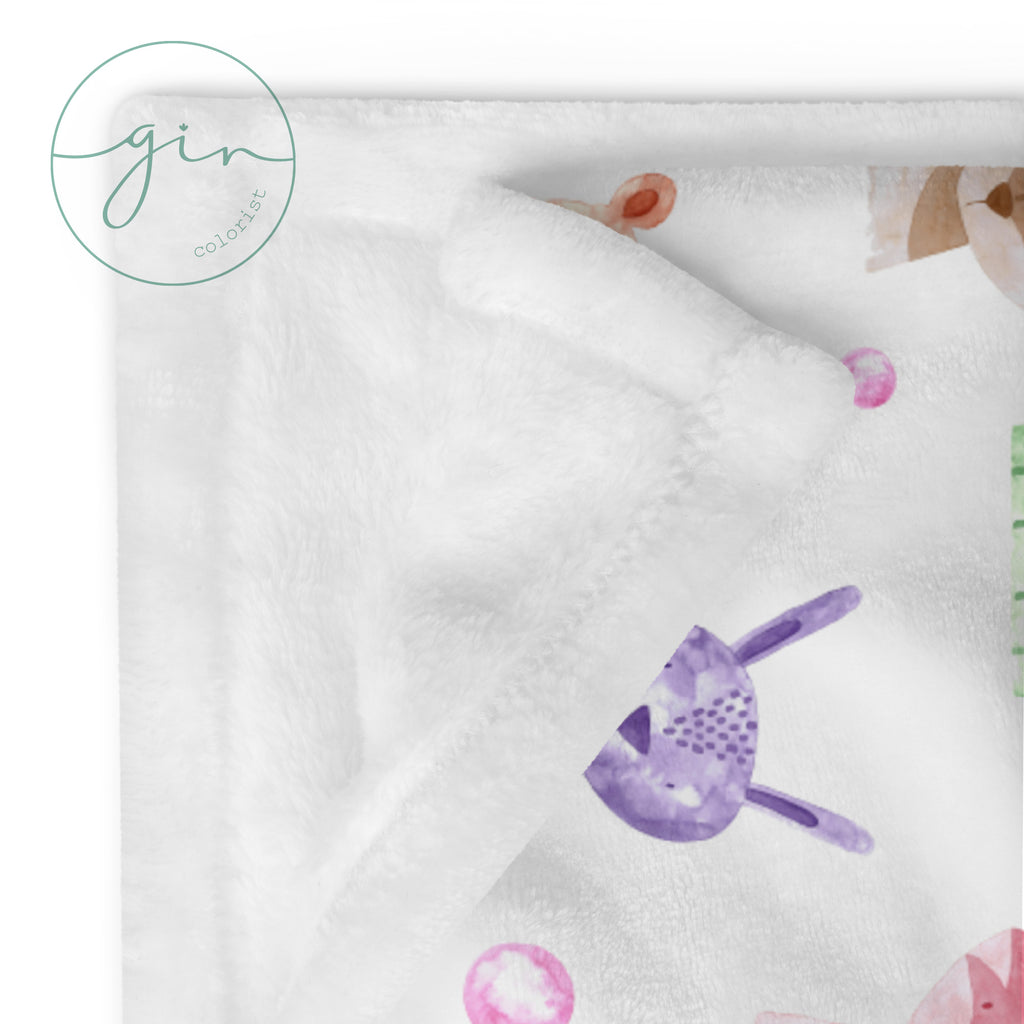 Manta Animalitos - Acuarela