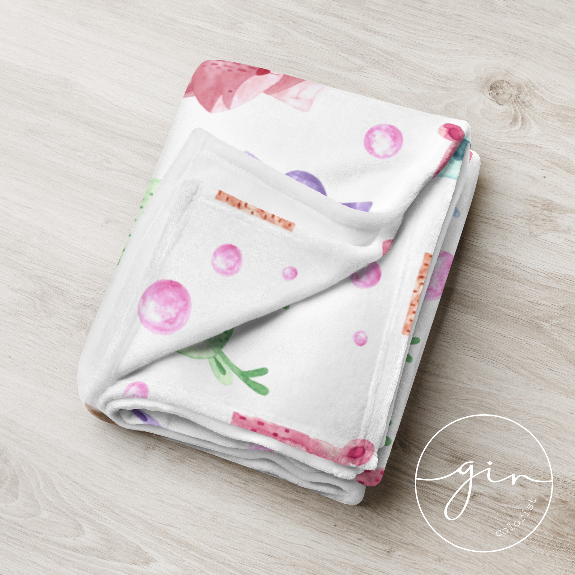 Manta Animalitos - Acuarela