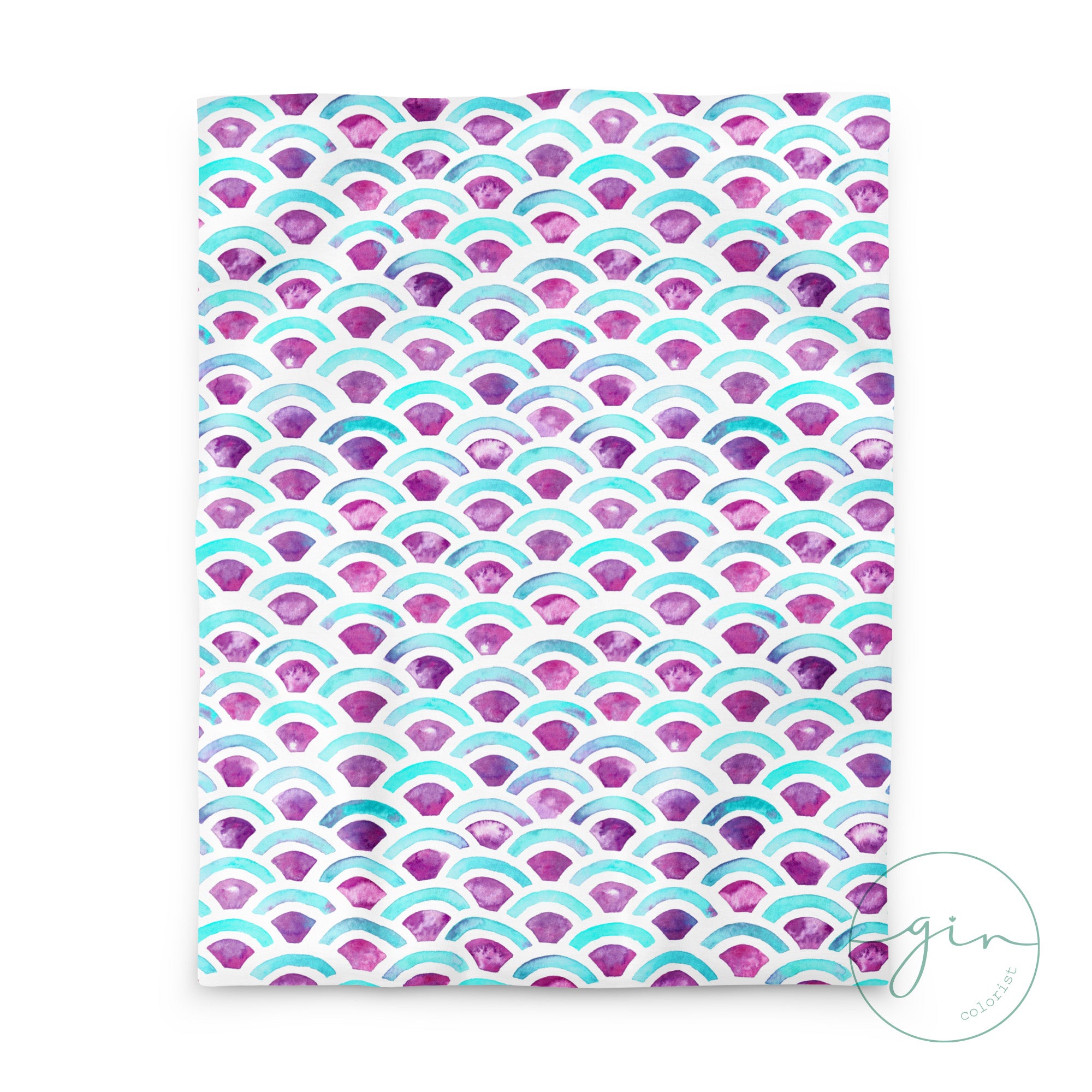 Lilac Rainbow Duvet Cover