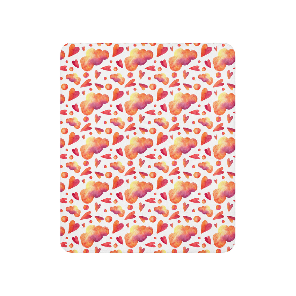 Manta Sherpa - Nubes Corazones