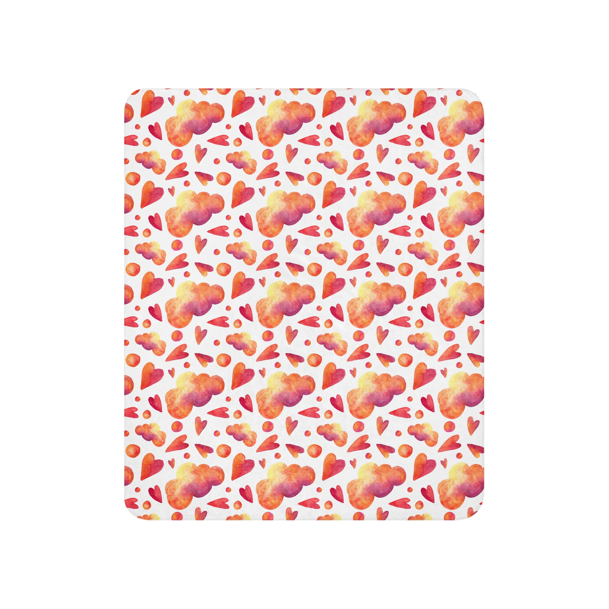 Manta Sherpa - Nubes Corazones