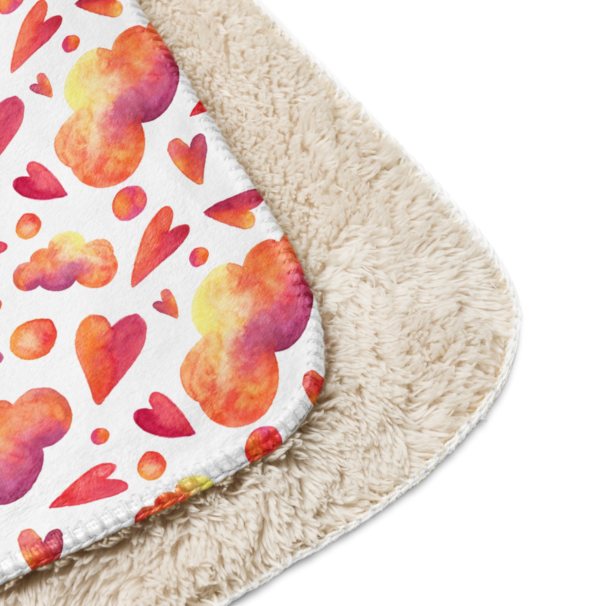 Manta Sherpa - Nubes Corazones