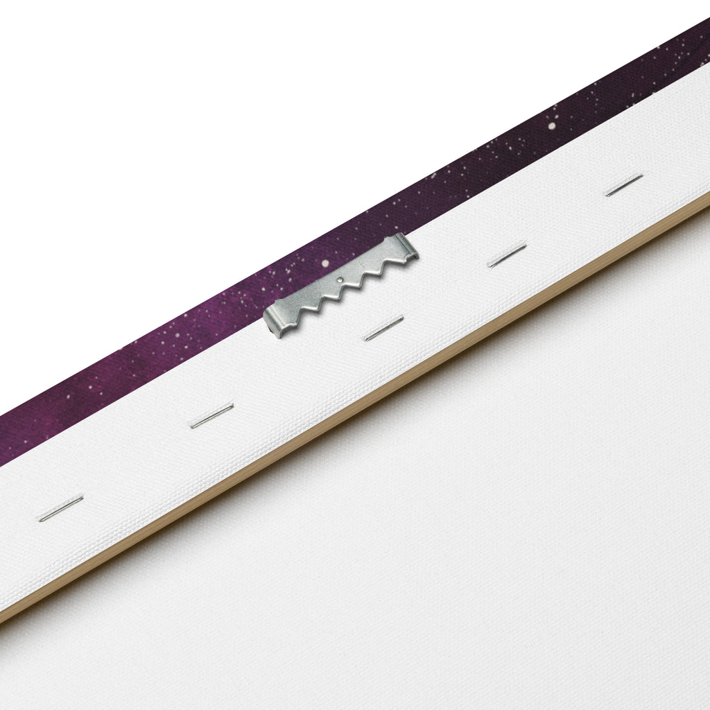 "Dream Bigger, Little One" Galaxy Canvas - Watercolor Nursery Wall Art