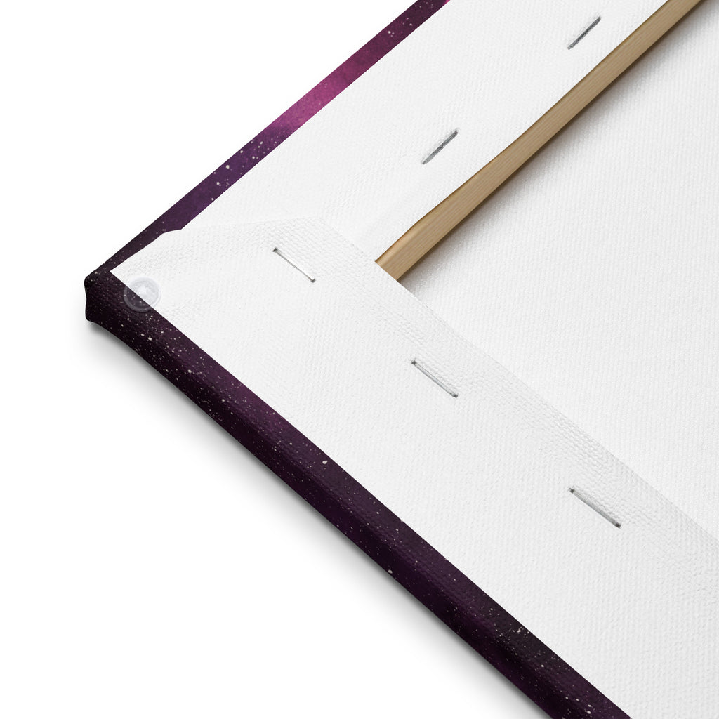 "Dream Bigger, Little One" Galaxy Canvas - Watercolor Nursery Wall Art