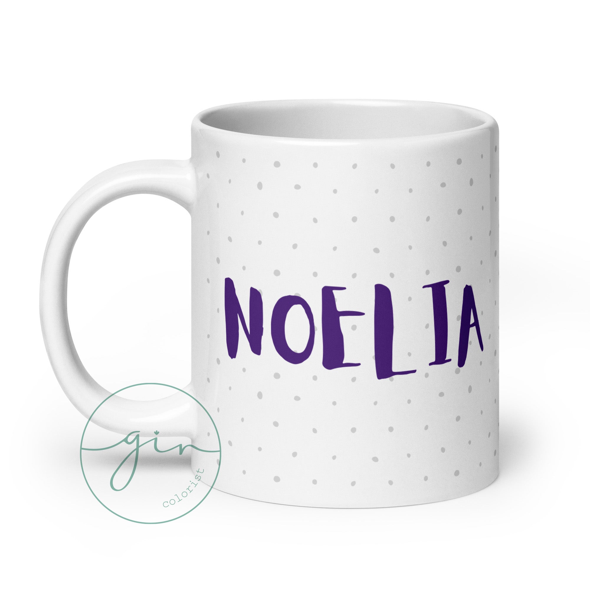 Custom Bunny Mug for Kids - Personalized Watercolor Rabbit Gift